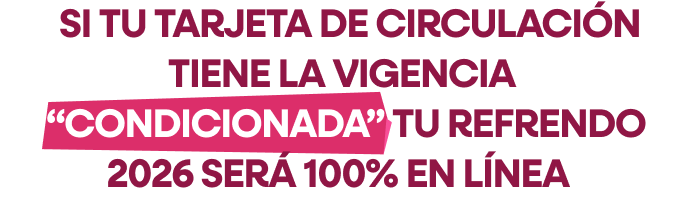 Tarjeta Circulación Condicionada